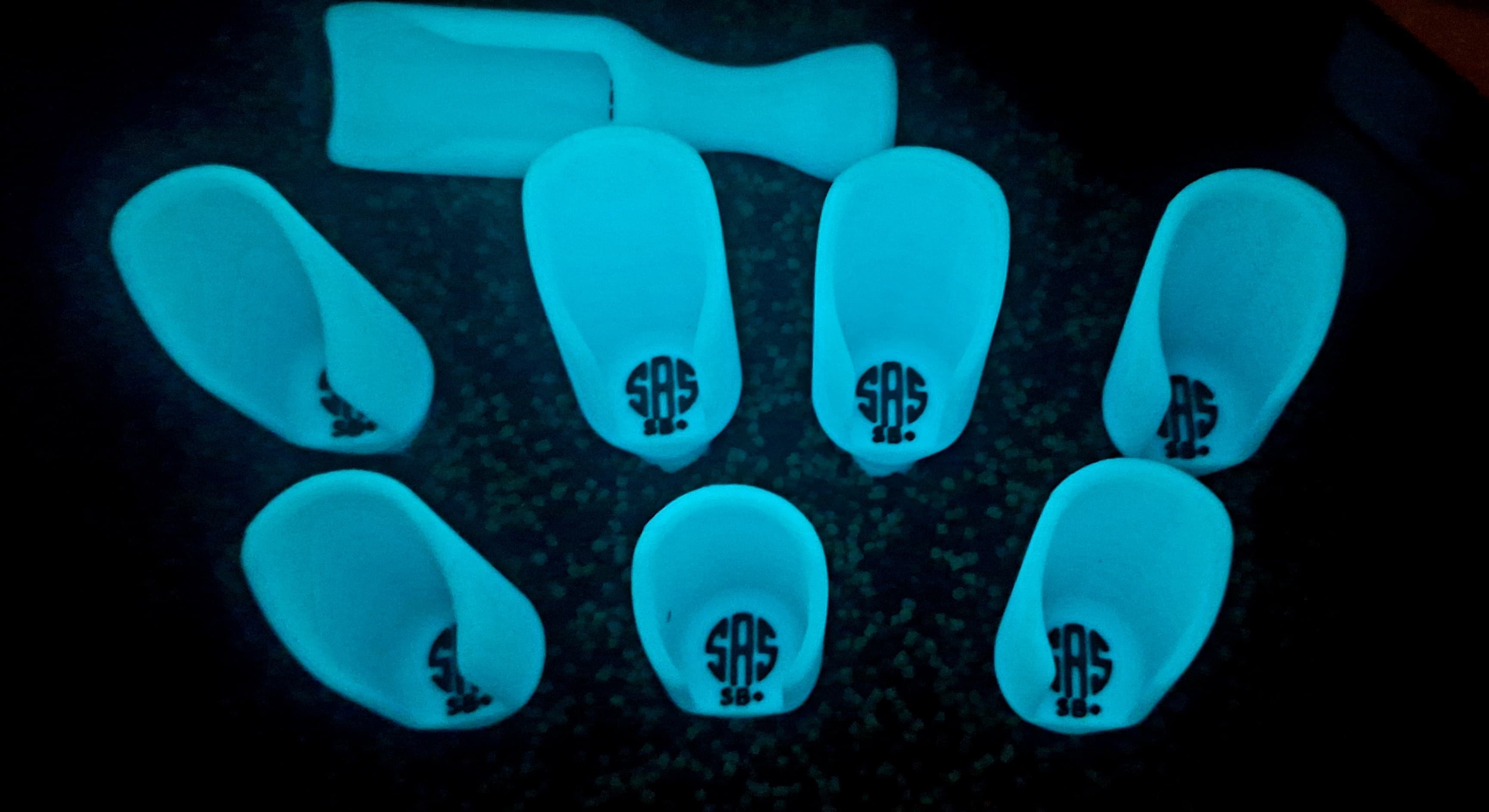 SAS x swimbooker+ Glow in Dark Blue PVA Scoop (LIMITED EDITION)