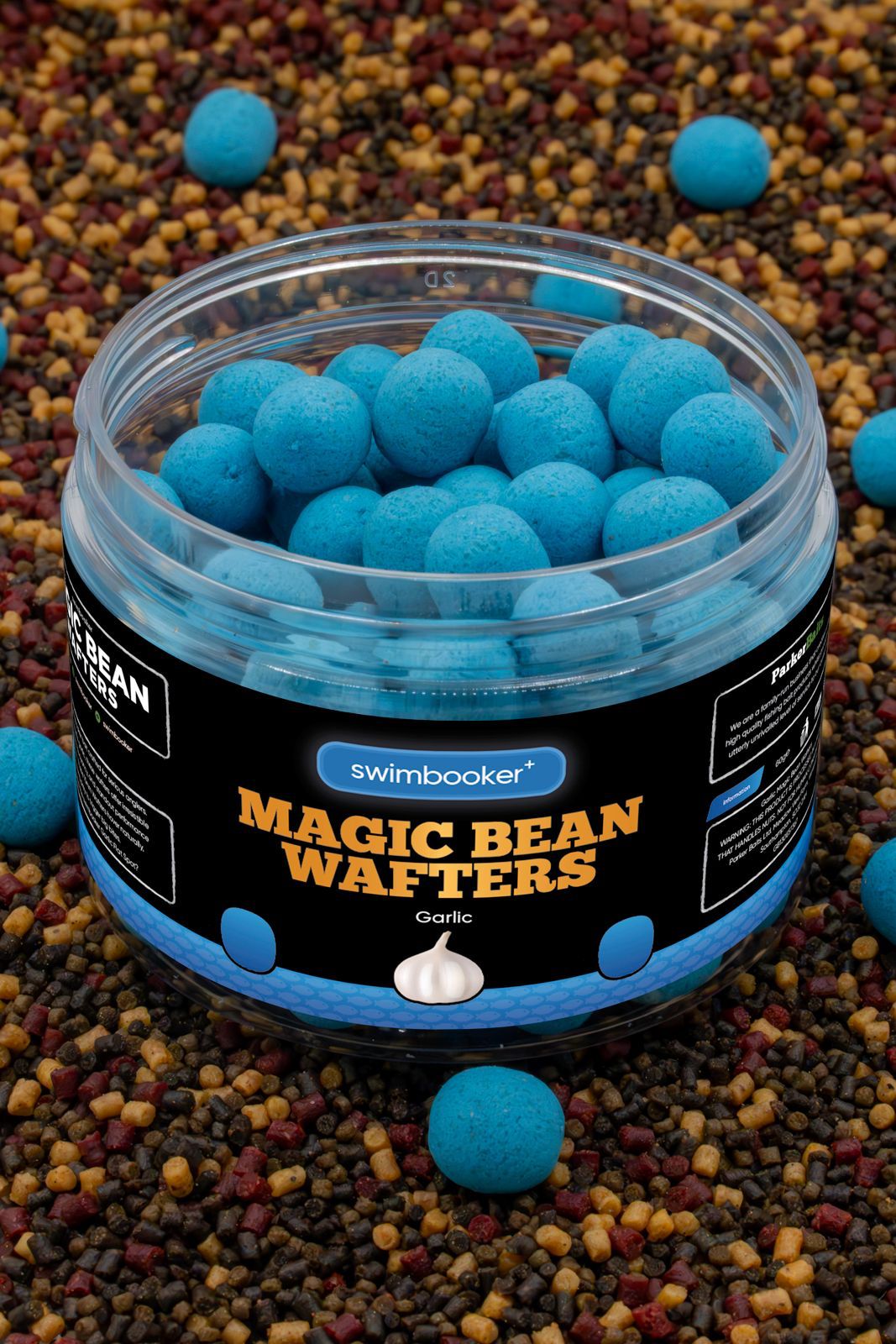 Parker Baits x swimbooker+ Garlic Blue Magic Bean Wafters (LIMITED EDITION)
