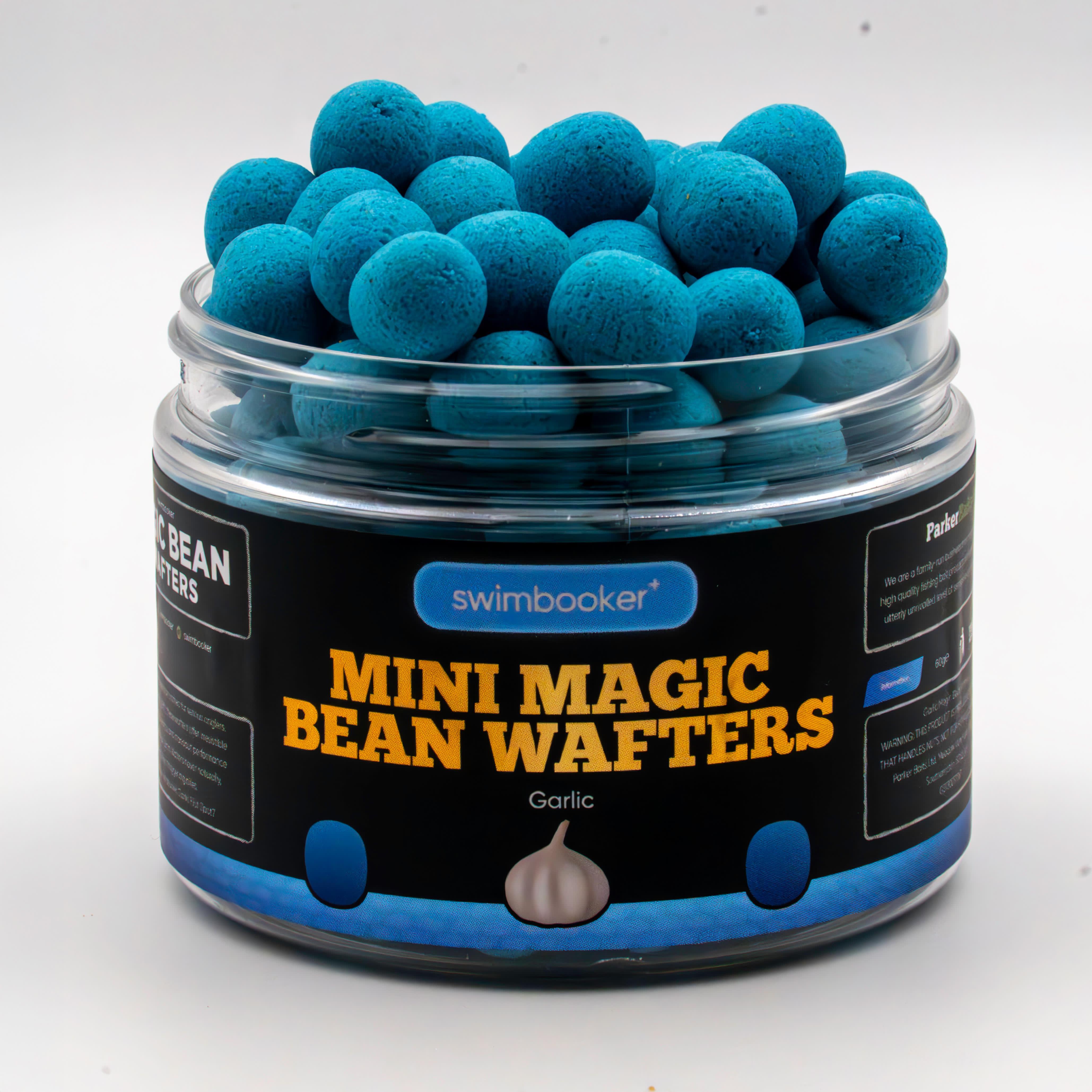 Parker Baits x swimbooker+ Garlic Blue Mini Magic Bean Wafters 12mm (LIMITED EDITION)