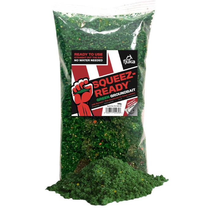 Fjuka Squeez-Ready Green Groundbait 500g
