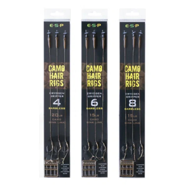 ESP Camo Hair Rig Gripper Pre Tied