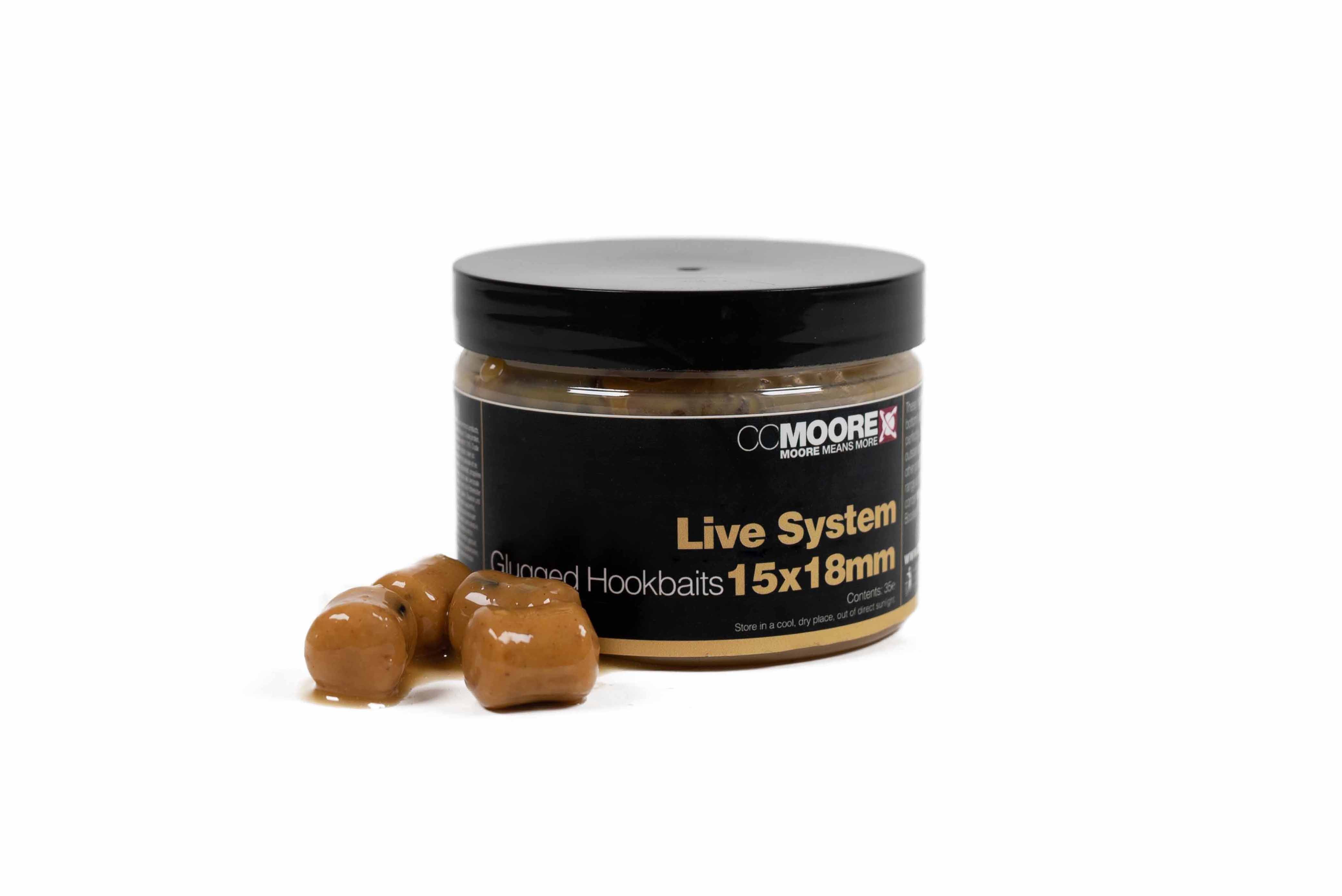 CC Moore Glugged Hookbaits Live System 15x18mm