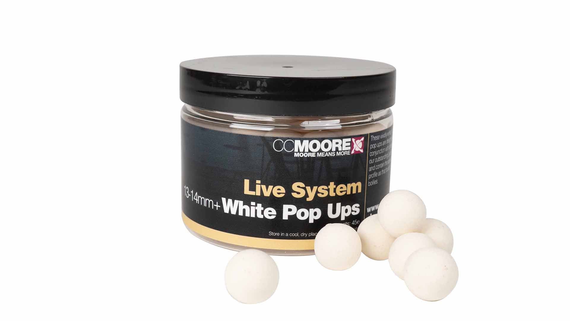 CC Moore Live System Pop Ups White 13-14mm+