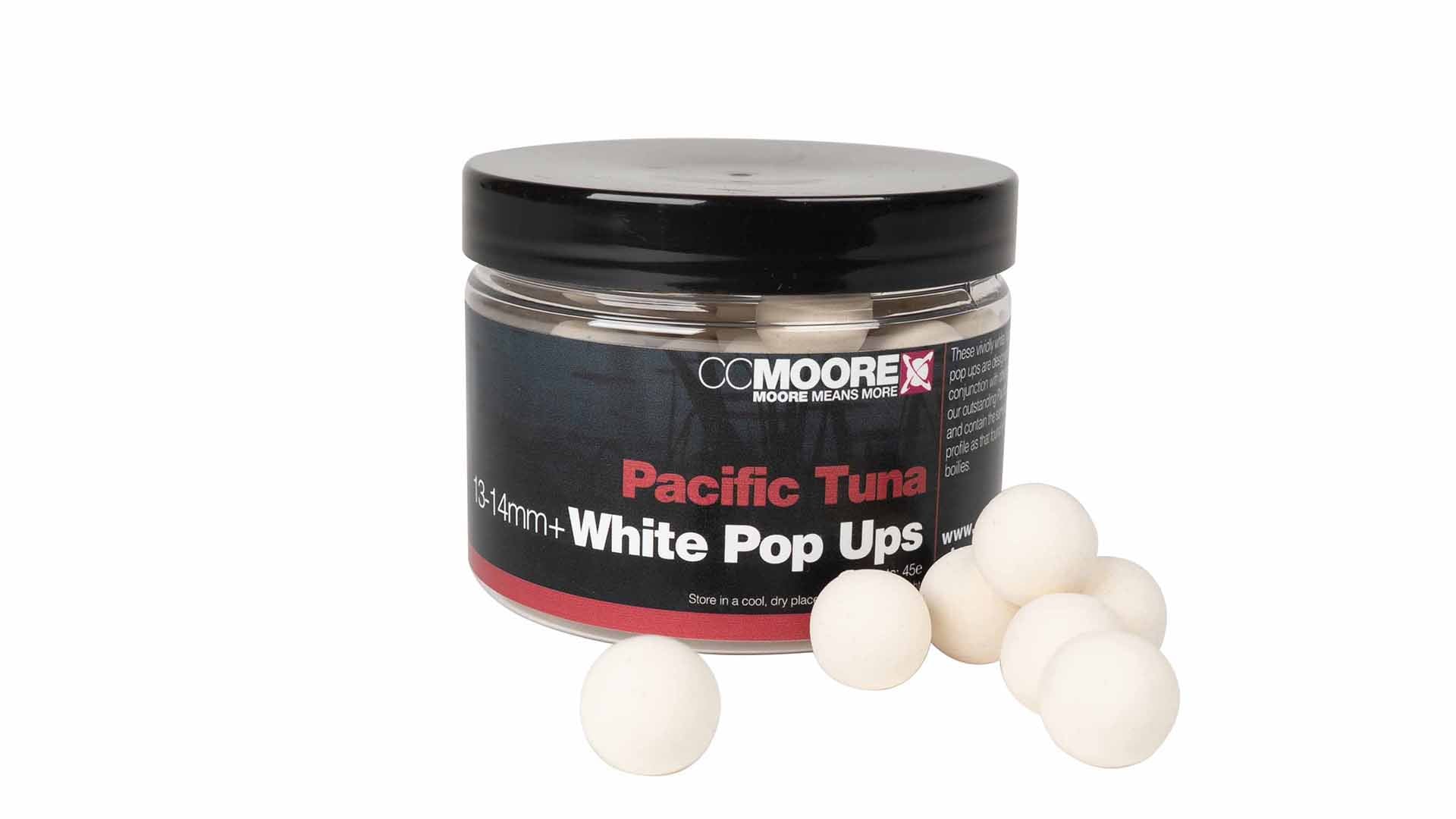 CC Moore Pacific Tuna White 13-14mm+ Pop Ups