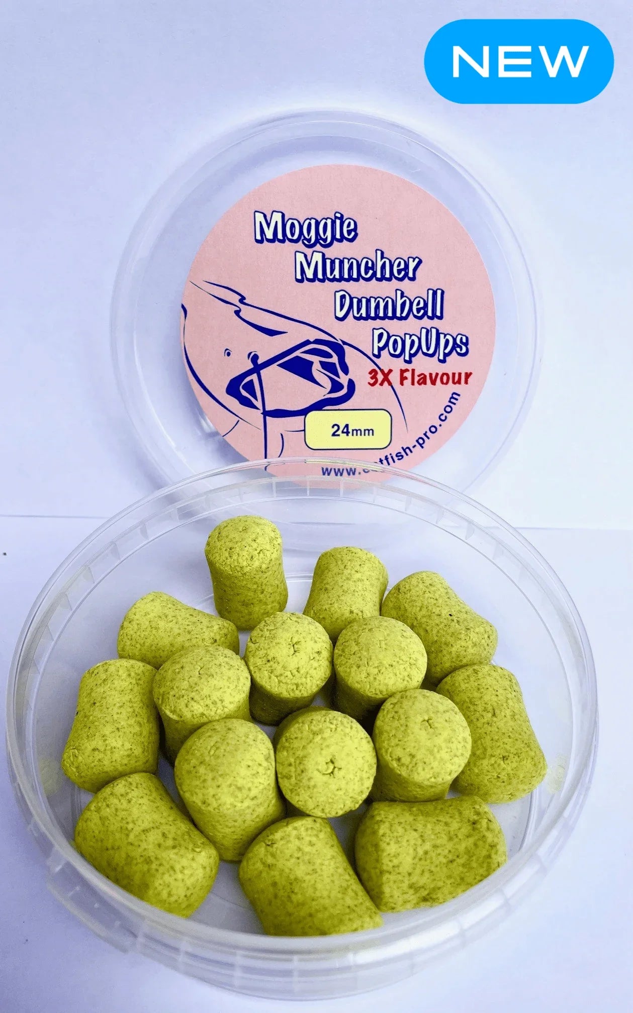 Catfish Pro Moggie Muncher 24mm x 20mm Dumbell Pop Ups