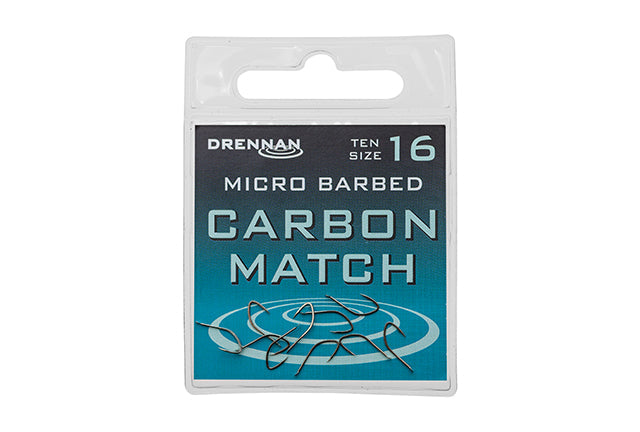 Drennan Carbon Match Micro Barbed Hooks Size 18*