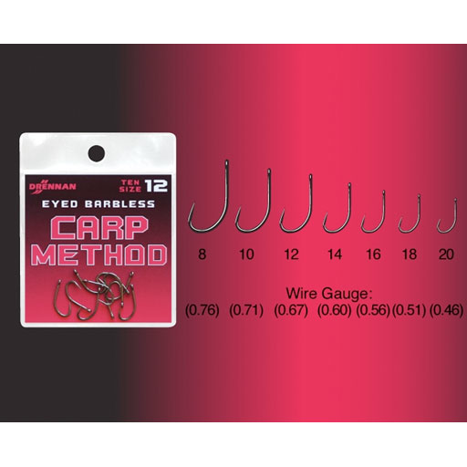 Drennan Carp Method Barbless Hooks