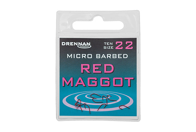 Drennan Red Maggot Micro Barbed Hooks