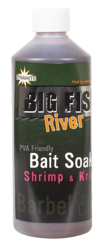 Dynamite Baits Big Fish River Bait Soak shrimp and krill