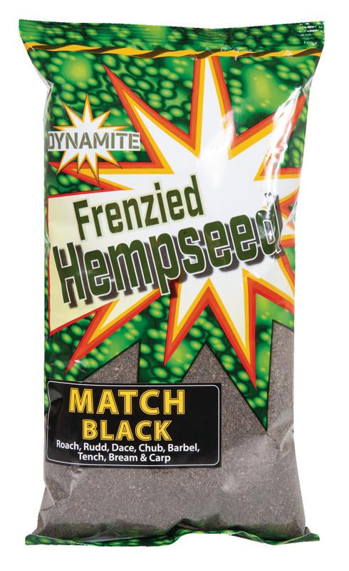 Dynamite Baits Frenzied Hempseed Groundbait match black 1kg