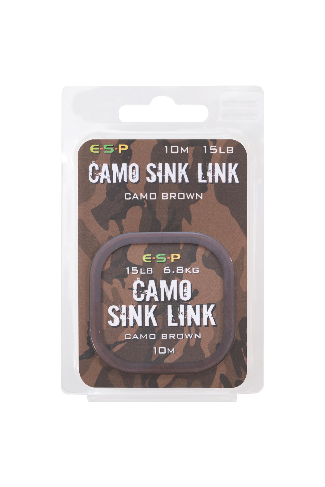 ESP Camo Sink Link Hooklink Brown 15lb