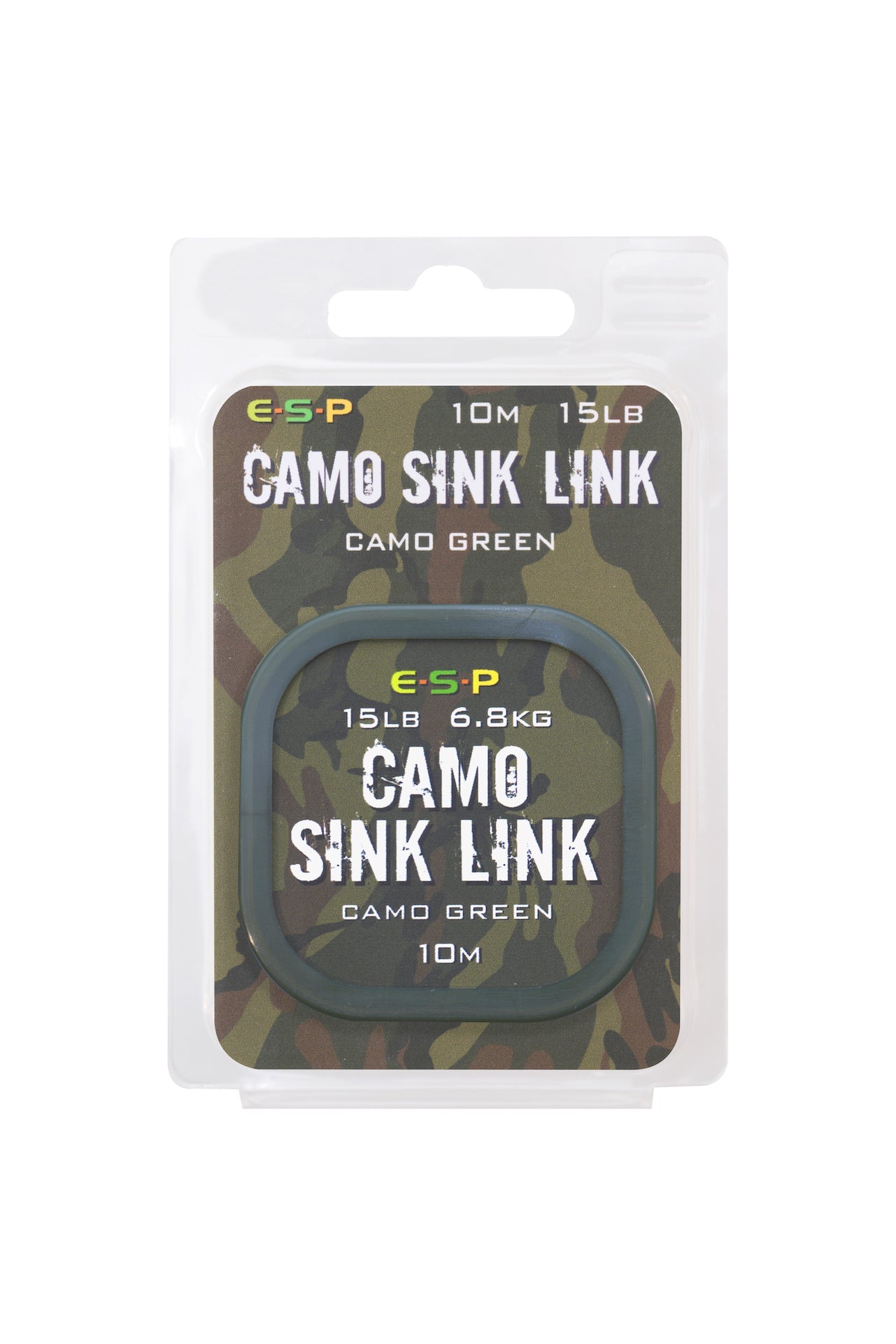 ESP Camo Sink Link Hooklink Green 15lb