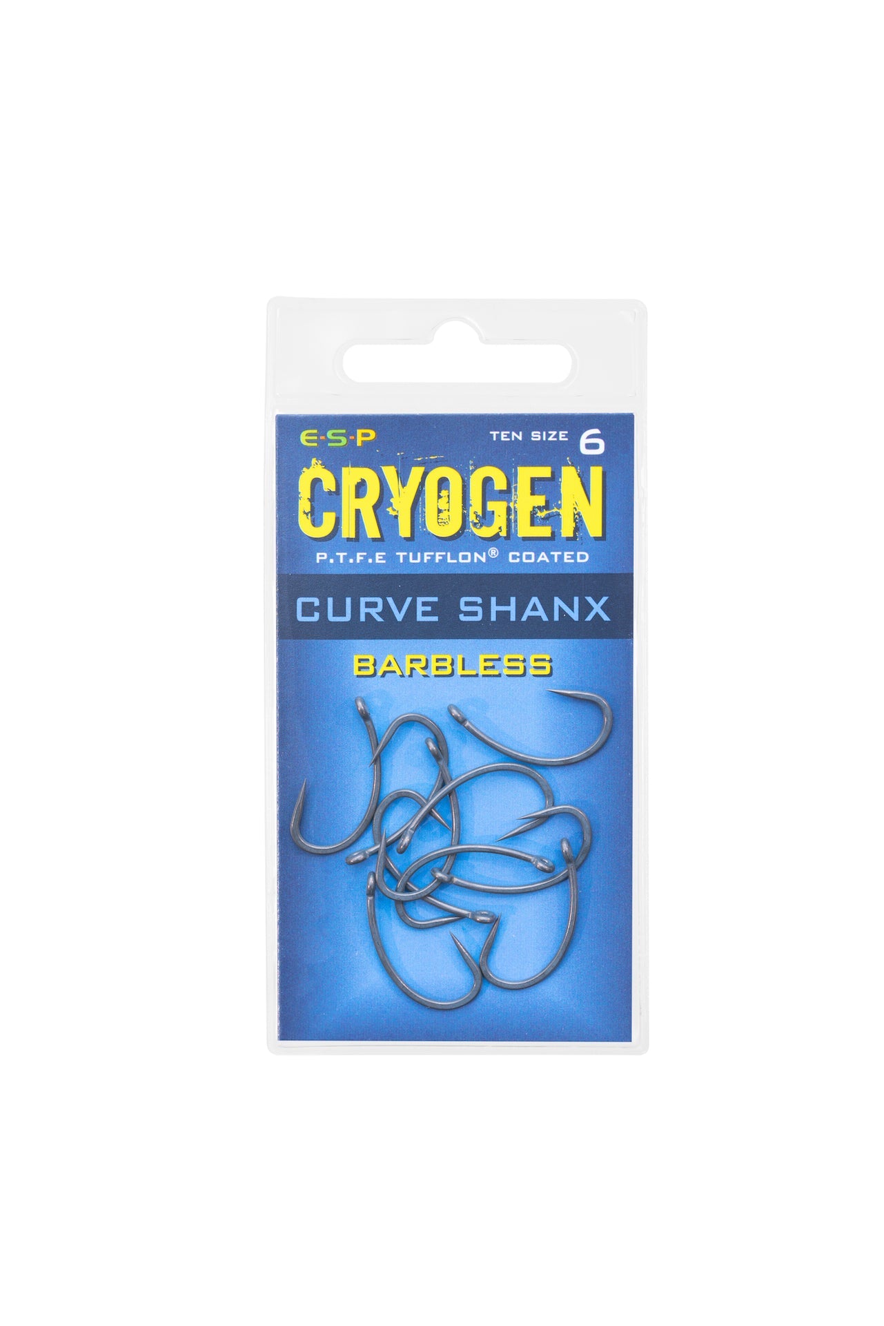 ESP Cryogen Curve Shanx Hooks Barbless size 6