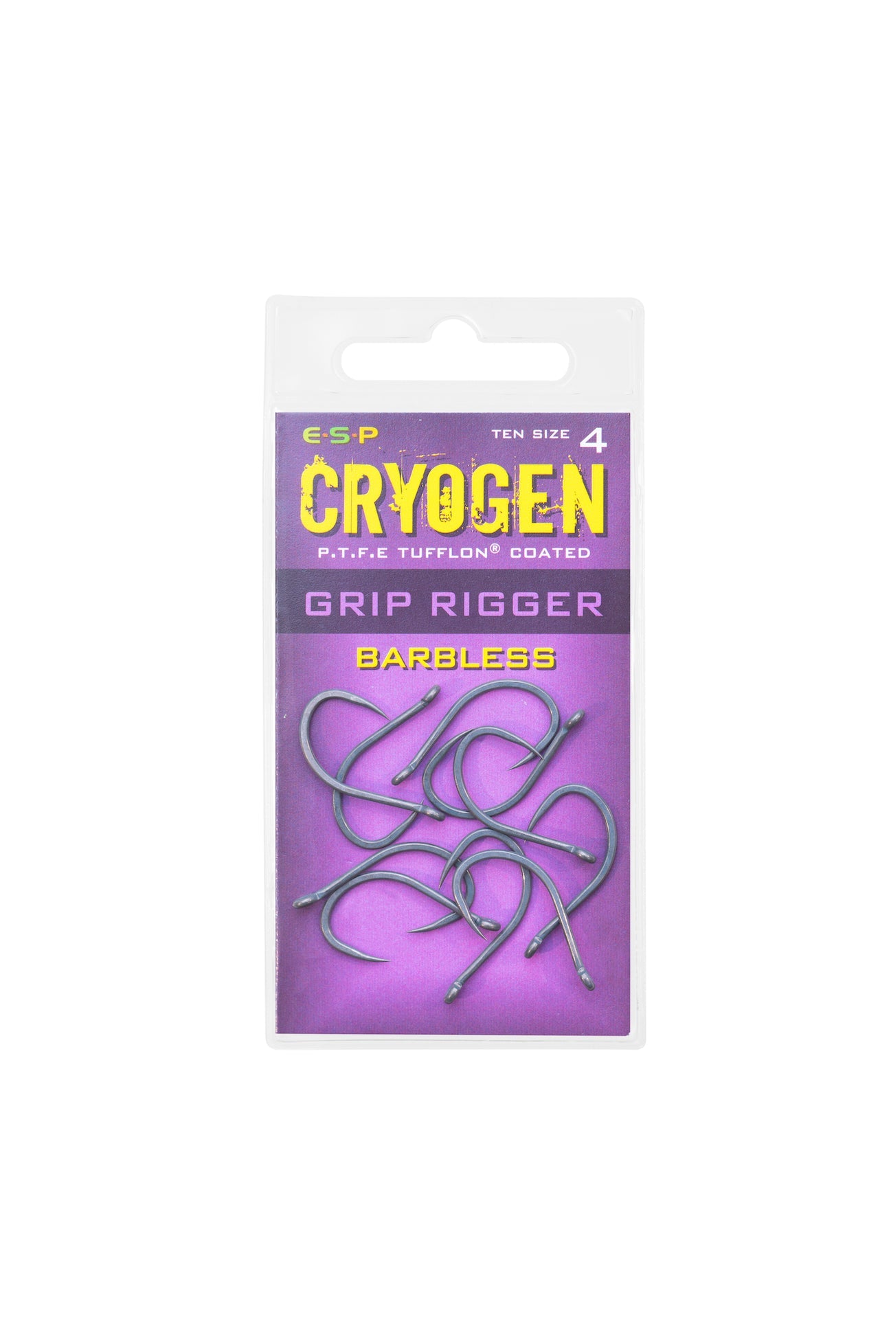 ESP Cryogen Grip Rigger Hooks Barbless size 4