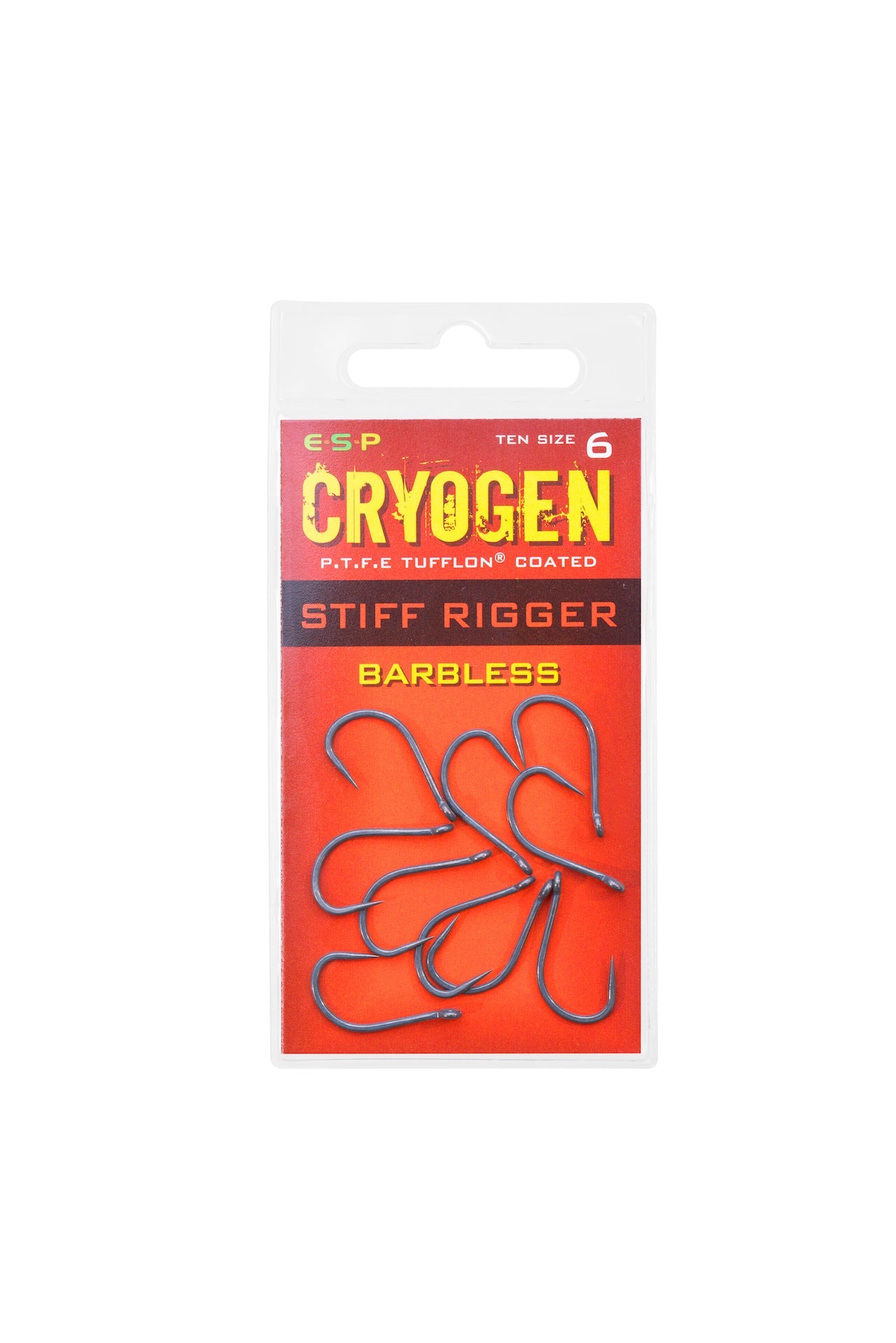 ESP Cryogen Stiff Rigger Hooks Barbless size 6