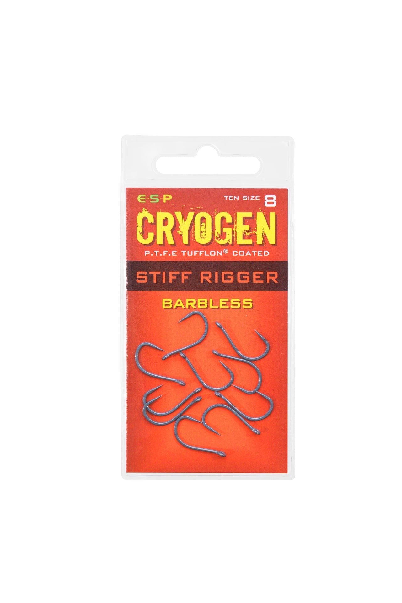 ESP Cryogen Stiff Rigger Hooks Barbless size 8