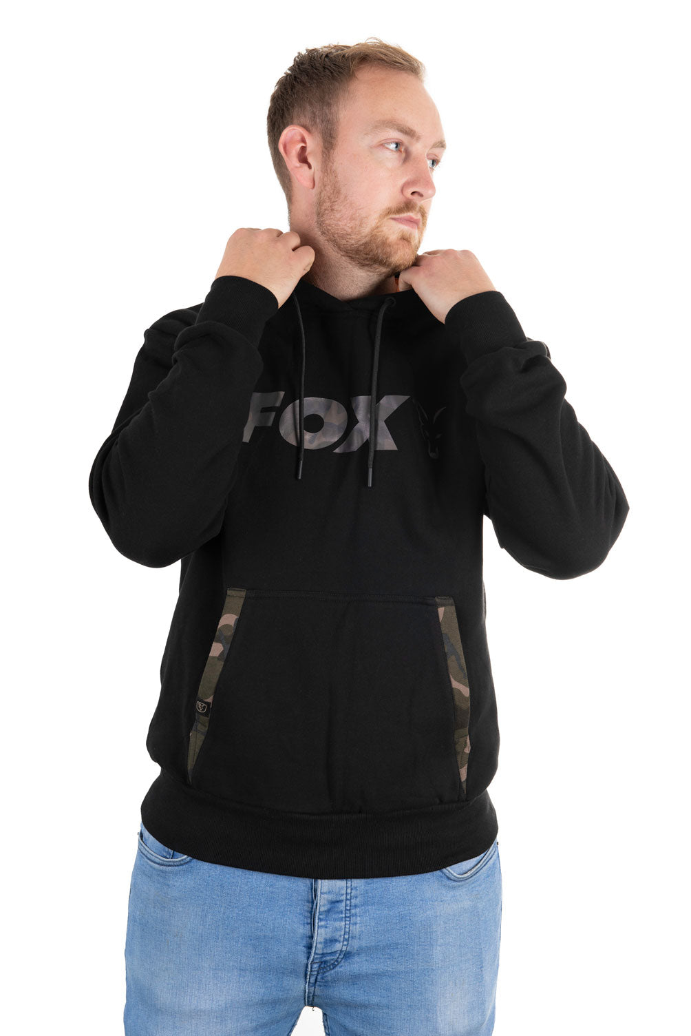 Fox Black/Camo Print Hoody