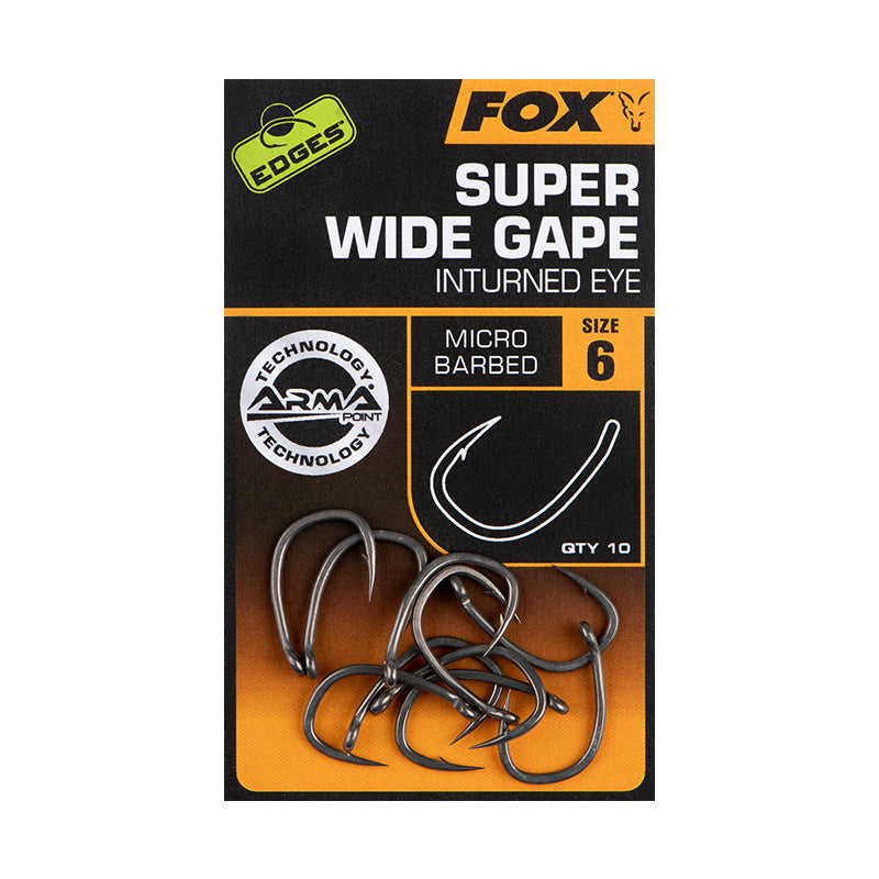 Fox Edges Armapoint Super Wide Gape Micro Barbed inturned eye