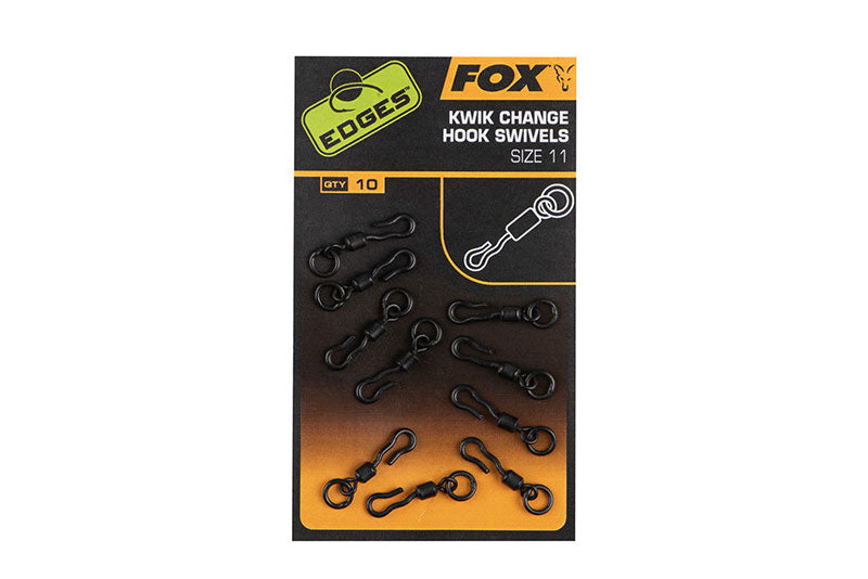 Fox Edges Kwik Change Hook Swivels Size 11