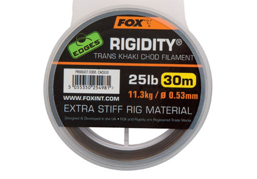 Fox Edges Rigidity Chod Filament Khaki 25lb