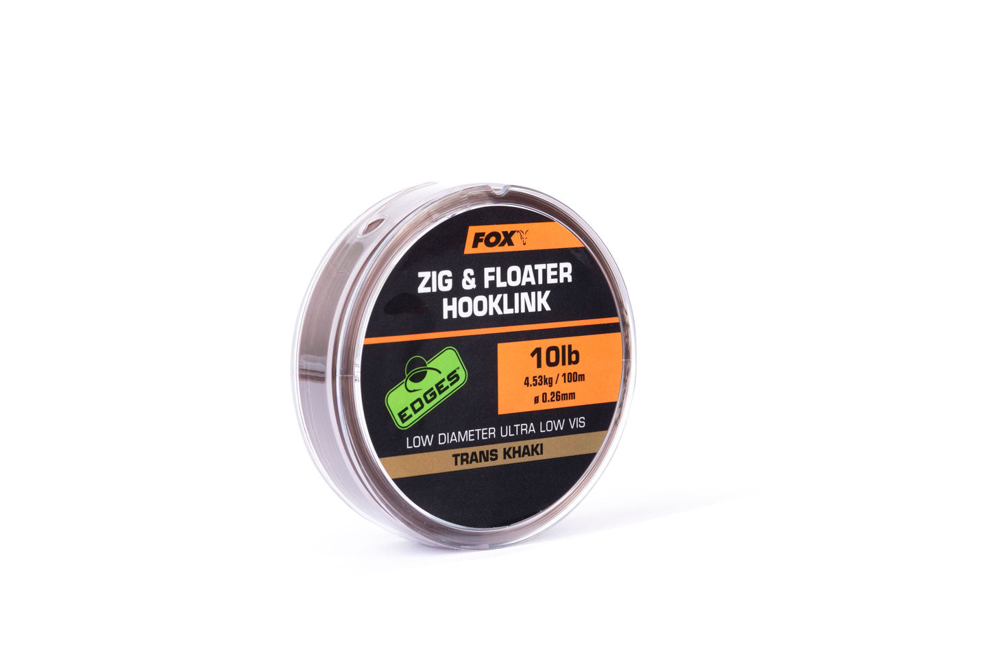 Fox Edges Zig & Floater Hooklink Trans Khaki 10lb