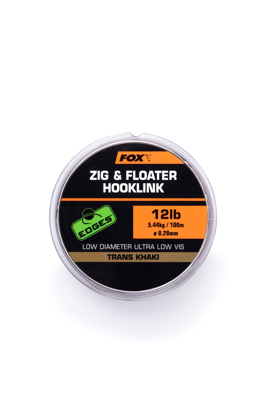 Fox Edges Zig & Floater Hooklink Trans Khaki 12lb