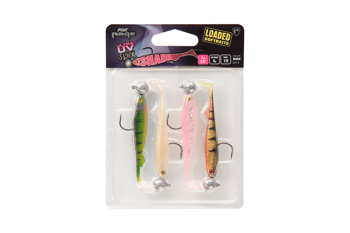 Fox Rage Slick Shad Loaded UV Mixed Colour 5g