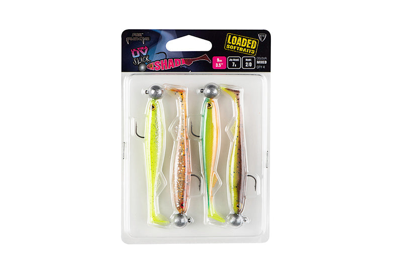 Fox Rage Slick Shad Loaded UV Mixed Colour 7g