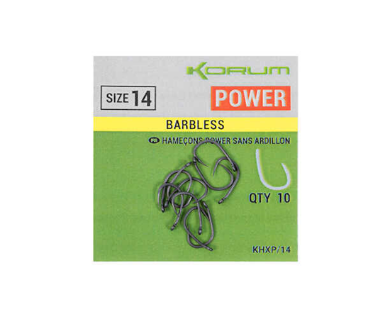 Korum Xpert Power Hooks Barbless