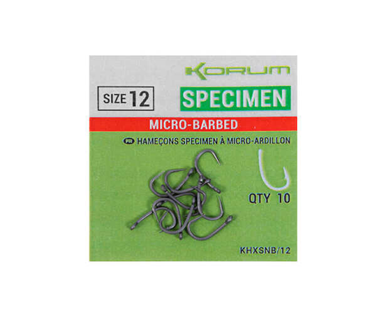 Korum Xpert Specimen Hooks Barbed