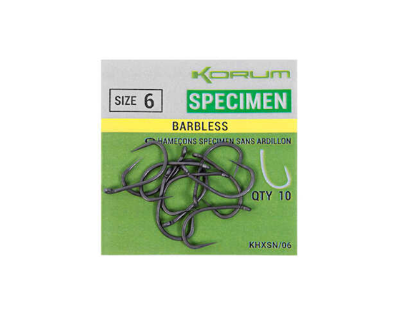 Korum Xpert Specimen Hooks Barbless