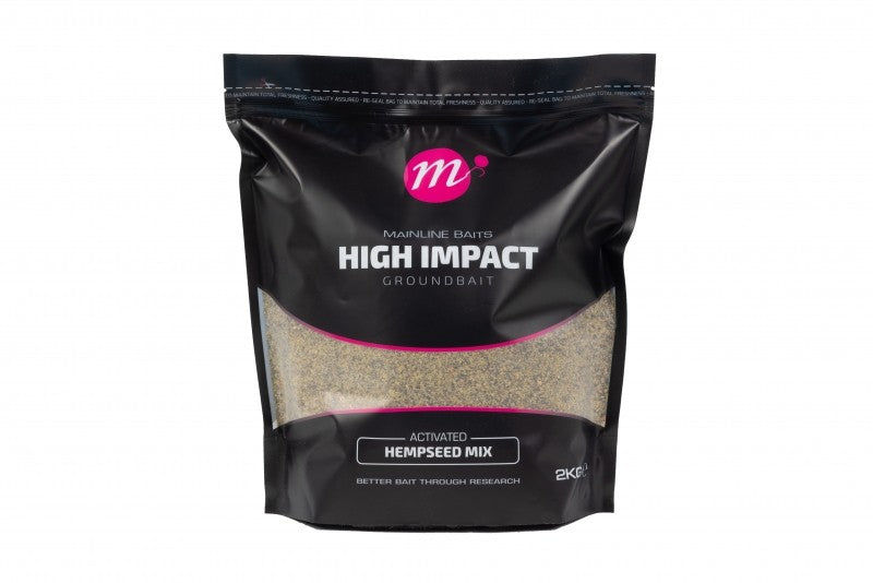 Mainline High Impact Groundbait 2kg Bag Hempseed