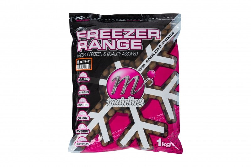 Mainline Freezer Boilies 1kg Bag - 15mm Activ-8