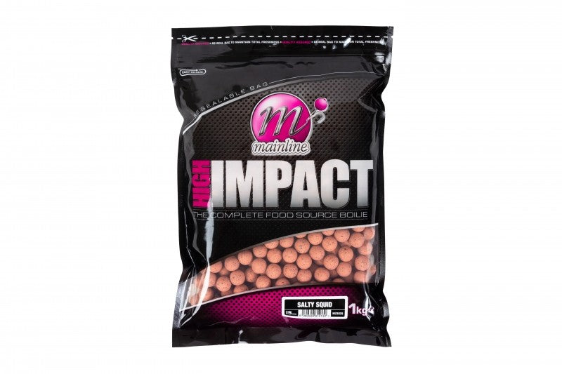 Mainline High Impact 1kg Shelf-Life Boilies - 15mm Salty Squid