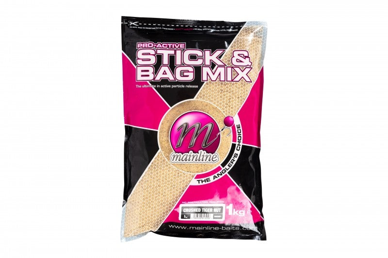 Mainline Pro-Active Bag & Stick Mix 1kg Bag - Crushed Tiger Nut