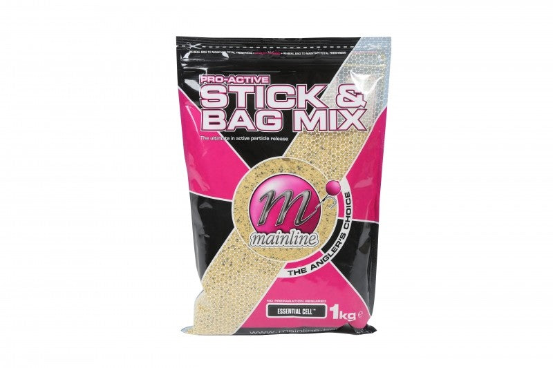 Mainline Pro-Active Bag & Stick Mix 1kg Bag - Essential Cell