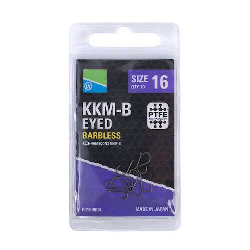 Preston KKM-B Eyed Barbless Hooks