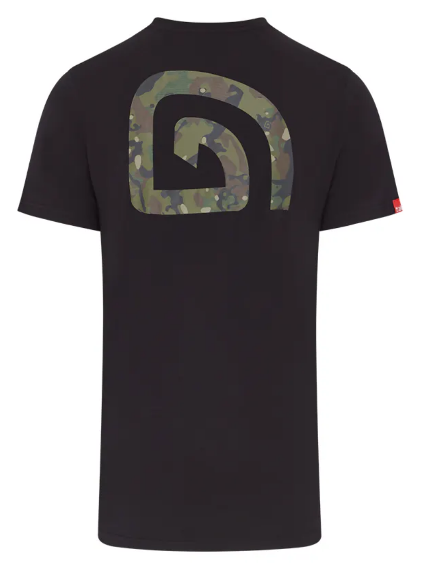 Trakker CR Logo T-Shirt Black Camo