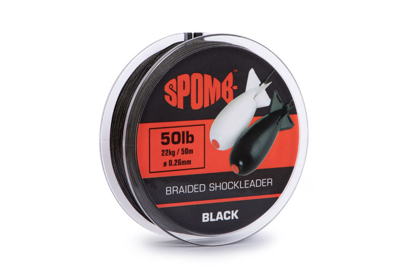 Spomb Braided Leader Black 50lb - DBL002