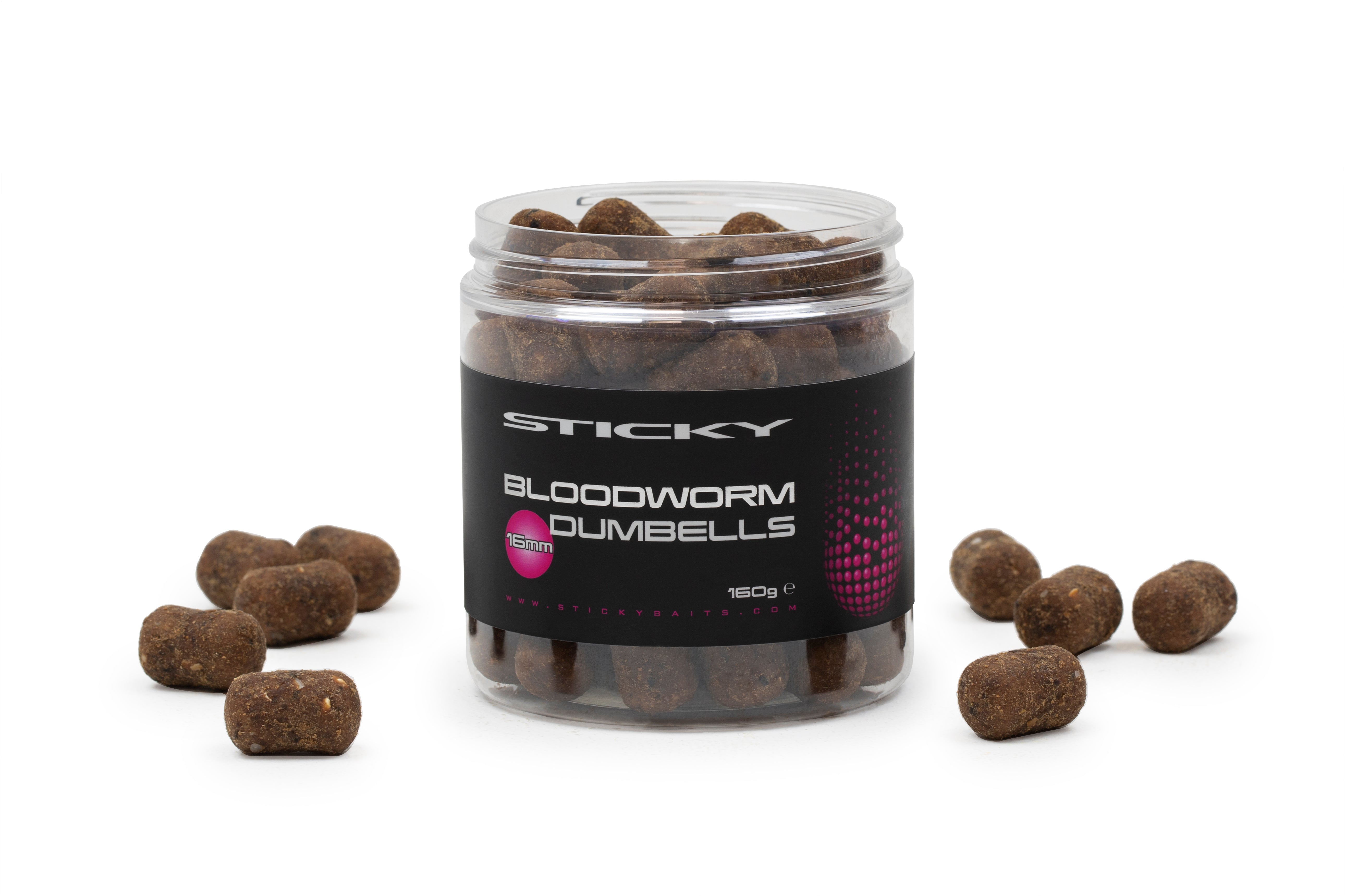 Sticky Baits Bloodworm Dumbell Hookbaits 16mm