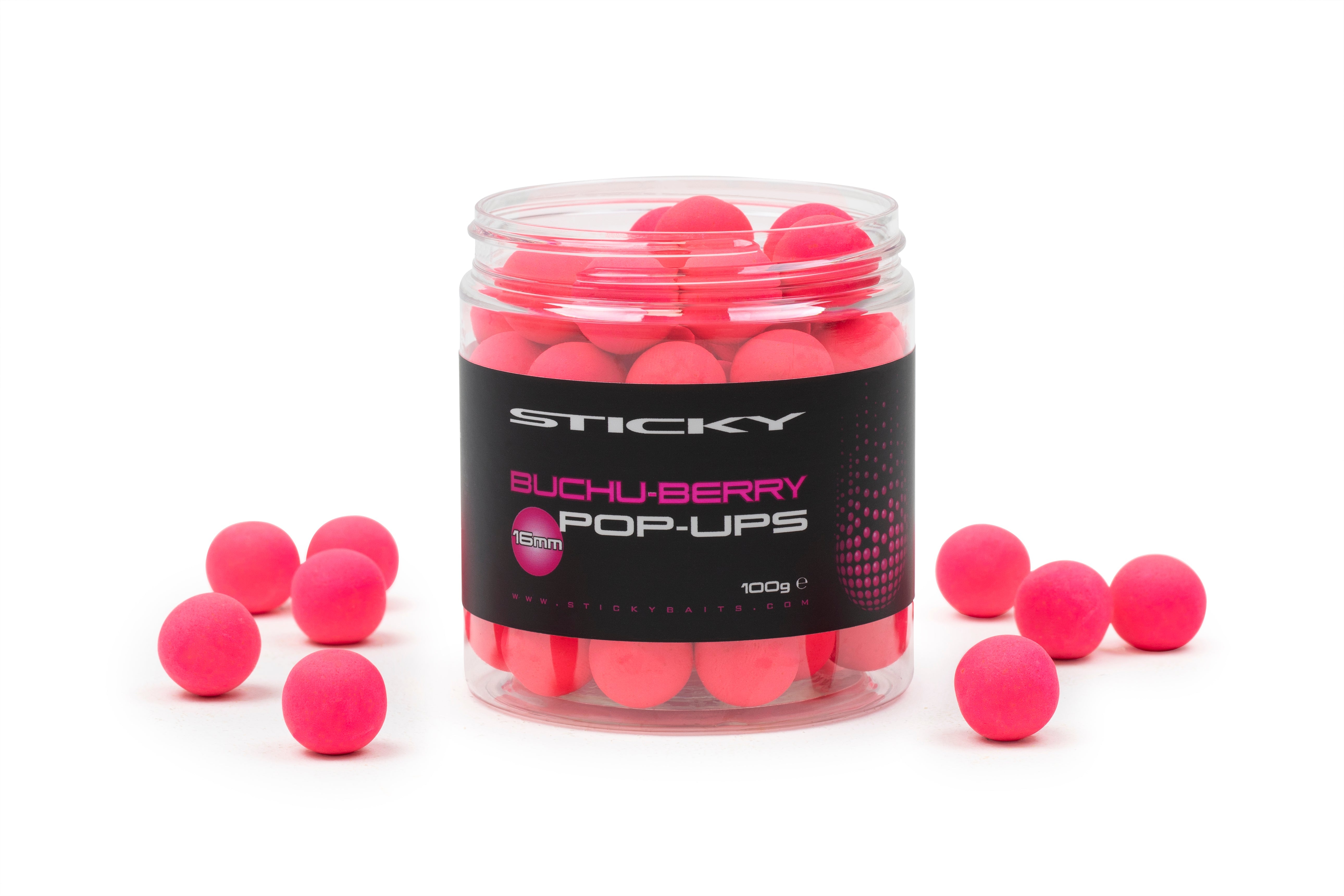 Sticky Baits Hi-Attract Pop-Ups - Buchu-Berry 16mm