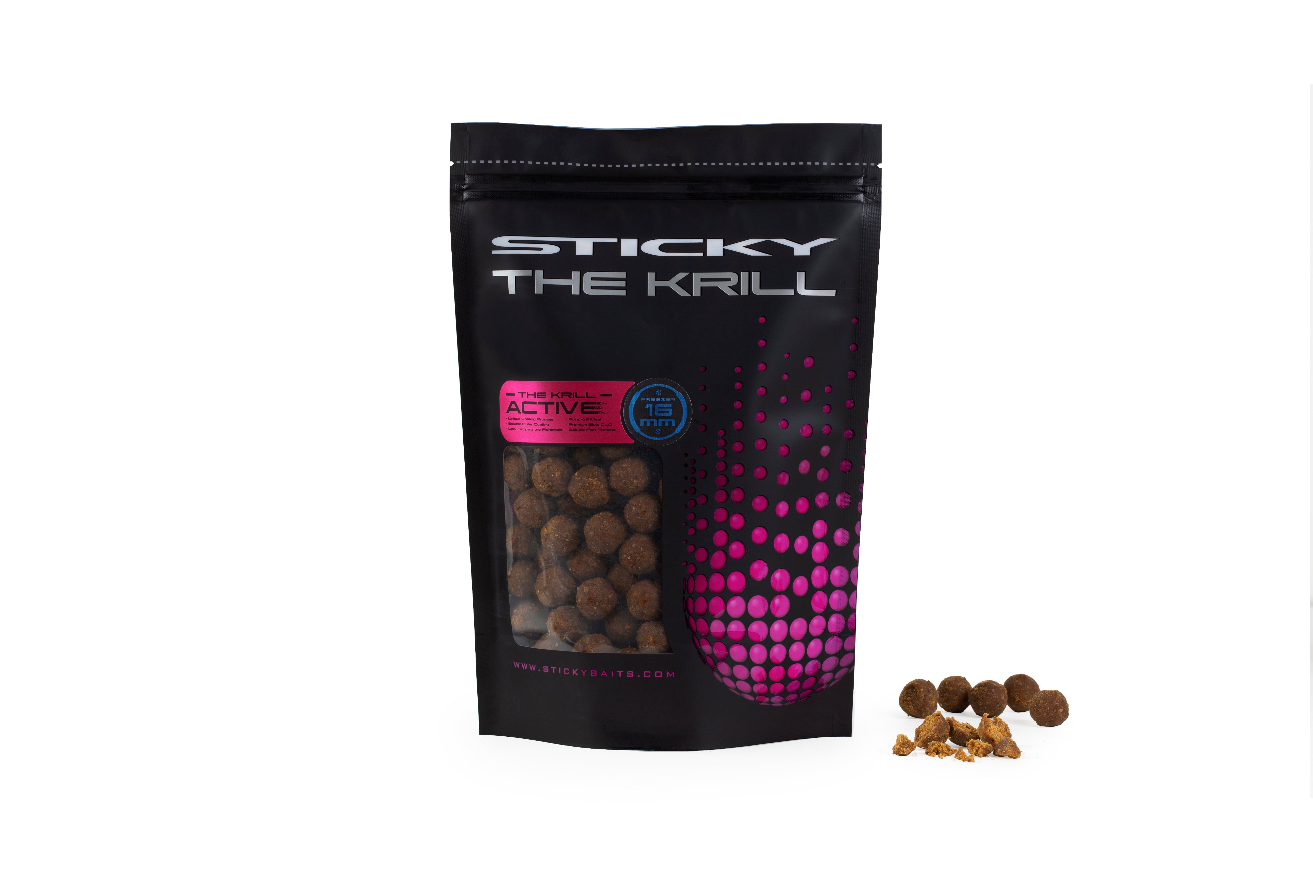 Sticky Baits Krill Active Freezer Boilies 16mm 1kg