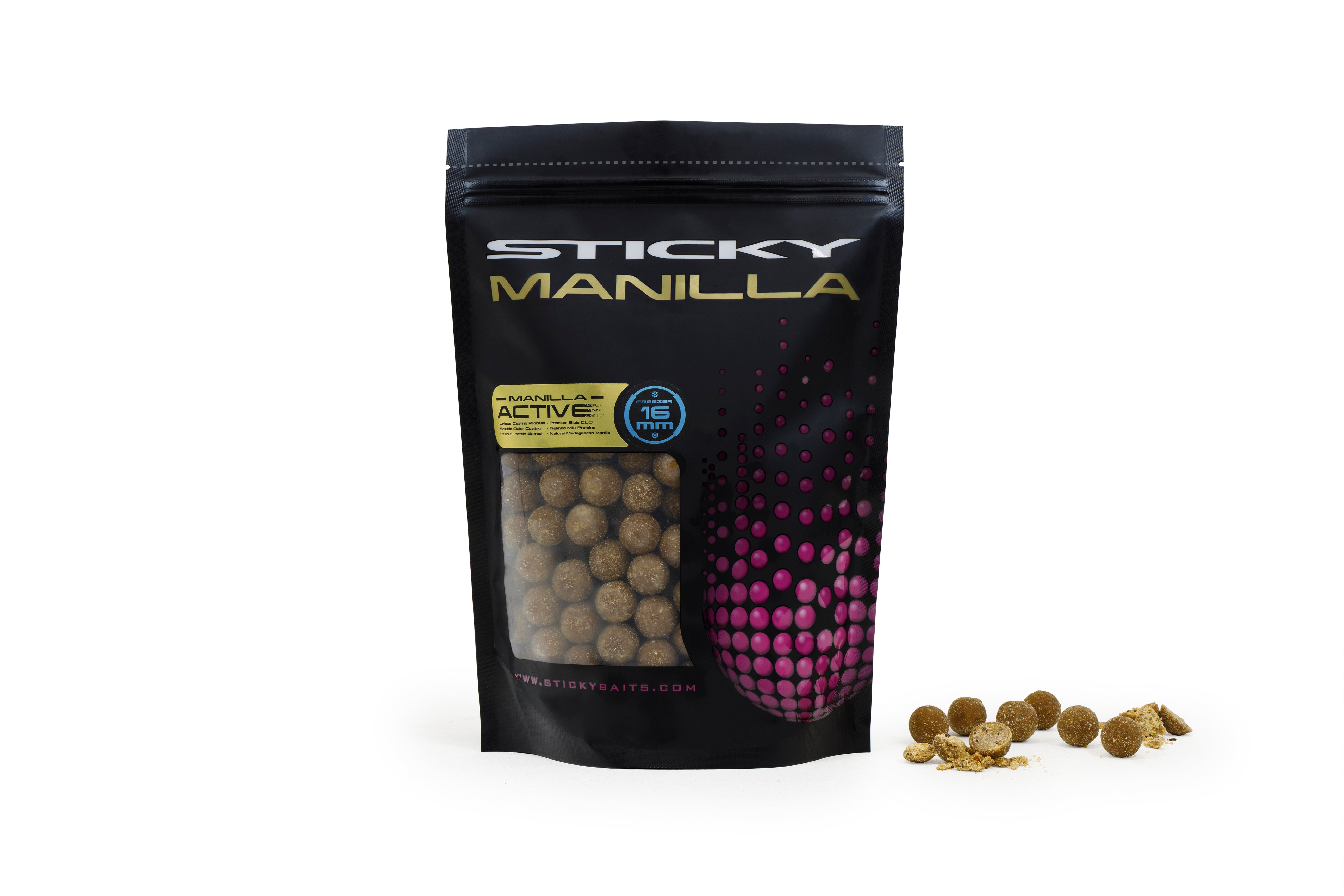 Sticky Baits Manilla Active Freezer Boilies 16mm 1kg